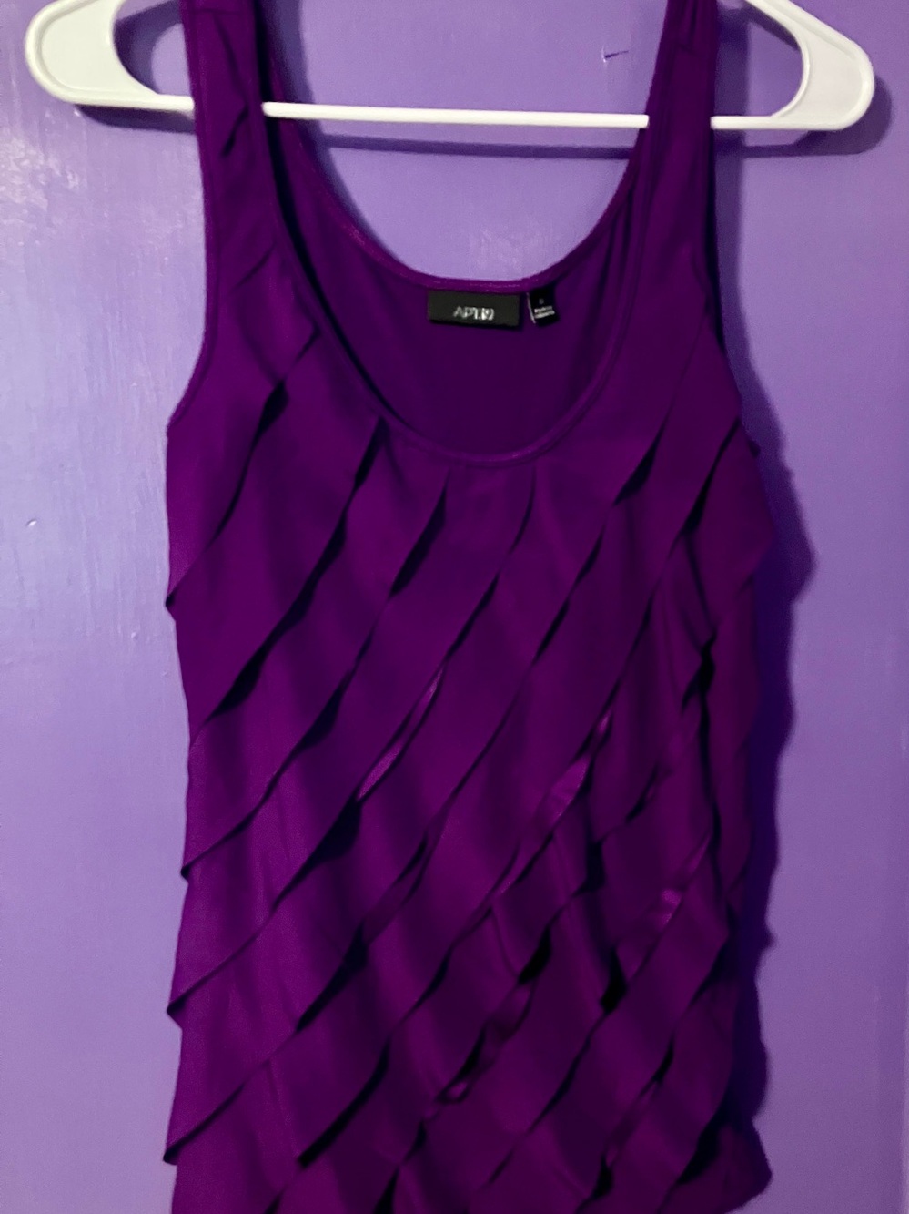 Apt 9 Vibrant Purple Sleeveless Tank Top